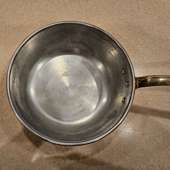 RARE RUFFONI COPPER HAMMERED COPPER CHEF'S PAN RISOTTO POT - Picture 7 of 10